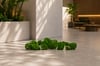 Leaf Medium Estetik Yaprak Figürlü Peyzaj Sanatı - Çelik Konstrüksiyon Yapay Çim Heykeli ve Topiary 345x170x20 cm