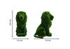 Lion Small Dekoratif Aslan Figürlü Peyzaj Sanatı - Çelik Konstrüksiyon Yapay Çim Heykeli ve Topiary 130x95x65 cm