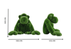 Monkey Dekoratif Maymun Figürlü Peyzaj Sanatı - Çelik Konstrüksiyon Yapay Çim Heykeli ve Topiary 125x100x195 cm