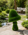 Mushroom Estetik Mantar Figürlü Peyzaj Sanatı - Çelik Konstrüksiyon Yapay Çim Heykeli ve Topiary 115x70x70 cm