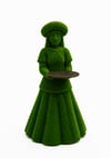 Presentation girl Sunum Yapan Kız Figürlü Peyzaj Sanatı - Çelik Konstrüksiyon Yapay Çim Heykeli ve Topiary 146x94x90 cm