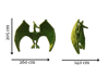 Pterodactyl Dev Uçan Sürüngen Figürlü Peyzaj Sanatı - Çelik Konstrüksiyon Yapay Çim Heykeli ve Topiary 205x260x140 cm