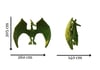 Pterodactyl Dev Uçan Sürüngen Figürlü Peyzaj Sanatı - Çelik Konstrüksiyon Yapay Çim Heykeli ve Topiary 205x260x140 cm