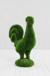 Rooster Görkemli Horoz Figürlü Peyzaj Sanatı - Çelik Konstrüksiyon Yapay Çim Heykeli ve Topiary 112x80x42 cm