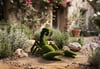Scorpion Anıtsal Akrep Figürlü Peyzaj Sanatı - Çelik Konstrüksiyon Yapay Çim Heykeli ve Dev Topiary 350x230x190 cm