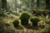 Set of Cep Mushrooms Anıtsal Porçini Mantarları Seti Figürlü Peyzaj Sanatı - Çelik Konstrüksiyon Yapay Çim Heykeli ve Dev Topiary Seti (Kişiye Özel Ebat)