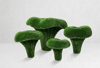 Set of Chanterelle Mushrooms Anıtsal Sarı Kız Mantarları Seti Figürlü Peyzaj Sanatı - Çelik Konstrüksiyon Yapay Çim Heykeli ve Dev Topiary Seti (Kişiye Özel Ebat)