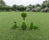 Set of Sea Lions Neşeli Deniz Aslanları Seti Figürlü Peyzaj Sanatı - Çelik Konstrüksiyon Yapay Çim Heykeli ve Dev Topiary Seti (Kişiye Özel Ebat)
