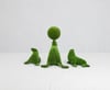 Set of Sea Lions Neşeli Deniz Aslanları Seti Figürlü Peyzaj Sanatı - Çelik Konstrüksiyon Yapay Çim Heykeli ve Dev Topiary Seti (Kişiye Özel Ebat)