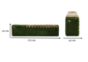 Sherwood Bench With A Niche WPC Light Niş Tasarımlı Peyzaj Bankı - Çelik Konstrüksiyon Yapay Çim Heykeli ve Fonksiyonel Topiary 49x175x50 cm