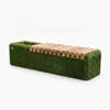 Sherwood Bench With A Niche WPC Light Niş Tasarımlı Peyzaj Bankı - Çelik Konstrüksiyon Yapay Çim Heykeli ve Fonksiyonel Topiary 49x175x50 cm