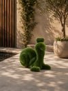 Snail Sevimli Salyangoz Figürlü Peyzaj Sanatı - Çelik Konstrüksiyon Yapay Çim Heykeli ve Topiary 90x85x65 cm