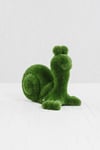 Snail Sevimli Salyangoz Figürlü Peyzaj Sanatı - Çelik Konstrüksiyon Yapay Çim Heykeli ve Topiary 90x85x65 cm