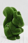 Squirrel Estetik Sincap Figürlü Peyzaj Sanatı - Çelik Konstrüksiyon Yapay Çim Heykeli ve Topiary 105x55x50 cm