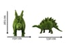Stegosaur Dev Plakalı Dinozor Figürlü Peyzaj Sanatı - Çelik Konstrüksiyon Yapay Çim Heykeli ve Topiary 265x530x150 cm