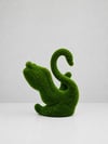 Swan big Dev Kuğu Figürlü Peyzaj Sanatı - Çelik Konstrüksiyon Yapay Çim Heykeli ve Topiary 130x100x193 cm
