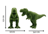 Tirannosaur Dev Dinozor Figürlü Peyzaj Sanatı - Çelik Konstrüksiyon Yapay Çim Heykeli ve Topiary 150x340x90 cm