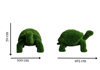 Turtle small Sevimli Küçük Kaplumbağa Figürlü Peyzaj Sanatı - Çelik Konstrüksiyon Yapay Çim Heykeli ve Topiary 70x165x100 cm