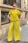 Hardal Rengi Madonna Yaka İkili Takım