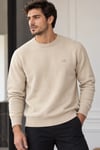 Krem Bisiklet Yaka Regular Fit Kaşmir Erkek Kazak