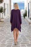 Mor Penye Tunik Elbise