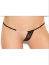 Tegan Büyük Beden Fantezi Zincirli Dantelli String-Tanga TG271294-B