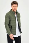 Yeşil Slim Fit Şişme Mont
