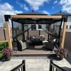 Venina Home Ahşap Düz Tabanlı Pergole VHPP1000