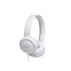 JBL T500 Mikrofonlu Kablolu Kulaküstü Beyaz Kulaklık