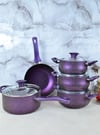 10 Parça Granit Tencere Seti - Mor