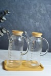 2 li Bambu Kapaklı Roewe Yağlık 1000 Ml