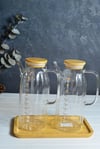 2 li Bambu Kapaklı Roque Yağlık 1000 Ml