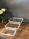 3 Lü Lena Dikdörtgen Cam Kahvaltılık Kase Seti