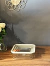 3 Lü Lena Kare Cam Kahvaltılık Kase Seti