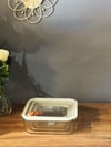 3 Lü Lena Kare Cam Kahvaltılık Kase Seti