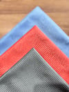 3 Lü Mikrofiber Cam Temizlik Bezi Renkli - 40x40 cm