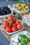 3 Lü Porselen Kare Meze Tabak / Küçük Boy