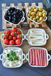 3 Lü Porselen Kare Meze Tabak / Küçük Boy