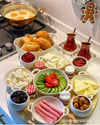 3 Lü Porselen Meze Tabak / Küçük Boy