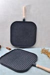 36 cm Döküm Grill ve Gözleme Tavası Çift Taraflı
