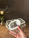 5 Li Cam Kahvaltılık Seti - Krem