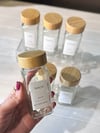 6 Lı Bambu Kapaklı Cam Baharatlık