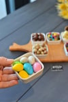 6 lı Bianco Perla Kare Mini Sosluk Tabak - 6 cm