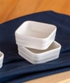 6 lı Bianco Perla Kare Mini Sosluk Tabak - 6 cm