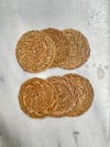 6 Lı Hasır Supla Bardak Altlığı 10 cm