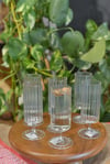 6 lı Kahve Yanı Ayaklı Cam  Bardak 150 ML