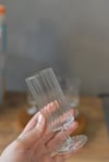 6 lı Kahve Yanı Ayaklı Cam  Bardak 150 ML