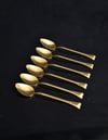 6 Lı Kalpli Parlak Gold Çay / Nescafe Kaşığı