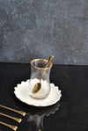 6 Lı Kalpli Parlak Gold Çay / Nescafe Kaşığı