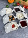 6 Lı Porselen Mini Reçellik Kase